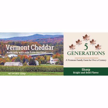 Picture of 5 Generations Farmstead Cheddar Sharp 12/8 oz