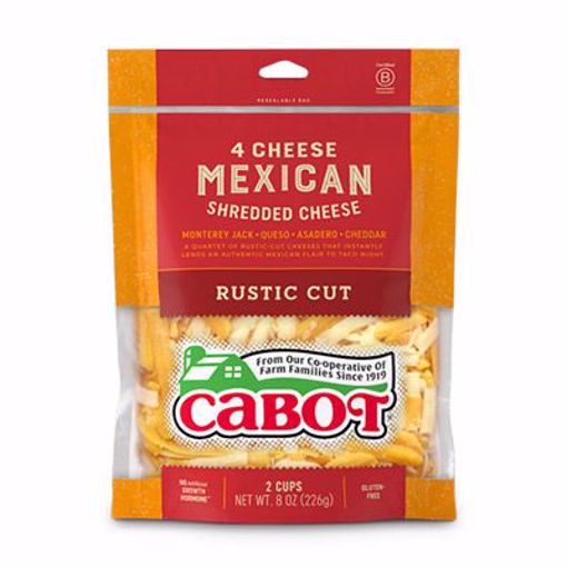 Picture of Cabot Shredded Mexican 4-Cheese 12/8 oz