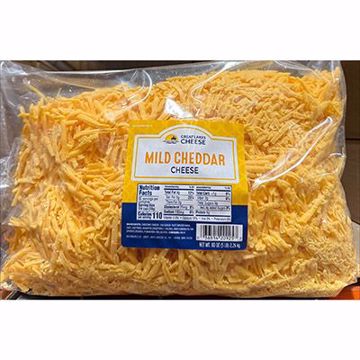Picture of Great Lakes Cheddar Shredded Mild Colored 4/5 lb