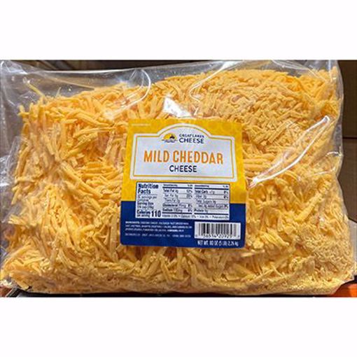 Picture of GREAT LAKES CHEDDAR SHREDDED MILD ORANGE 4/5 LB