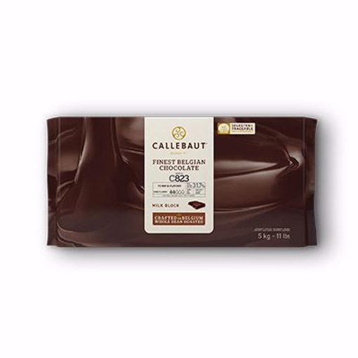 Picture of Callebaut Chocolate Block Milk C823NV 5/11 lb
