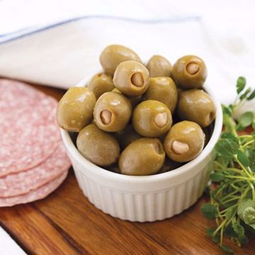 Picture of MT Athos Olives Stuffed with Garlic 2/5 lb