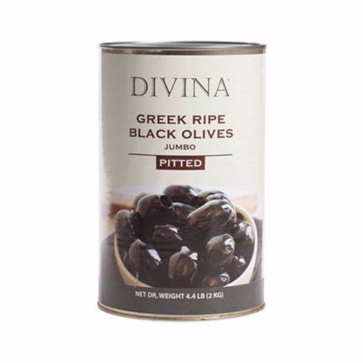 Picture of Divina Olives Greek Black Pitted Jumbo 3/4.4 lb