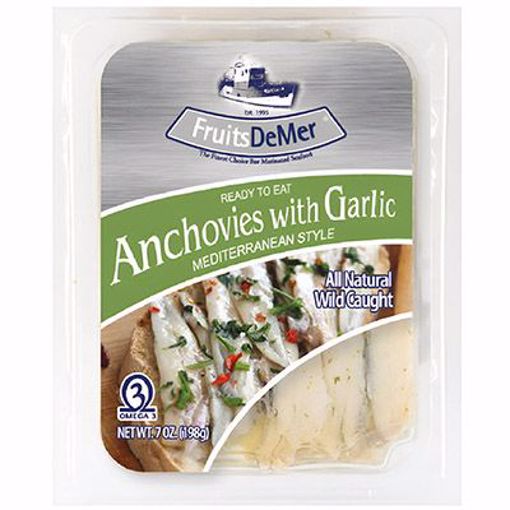 Picture of Fruits de Mer White Anchovies Garlic 10/7 oz
