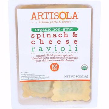 Picture of Artisola Organic Spinach Cheese Ravioli 6/8 oz