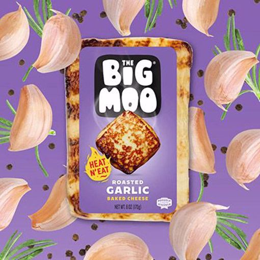 Picture of Big Moo Roasted Garlic Baked Cheese 6/6oz