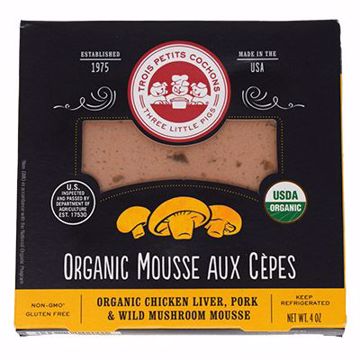 Picture of Three Little Pigs Organic Mousse aux Cepes Slices 8/4 oz