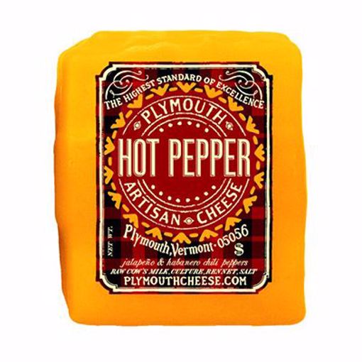 Picture of Plymouth Cheese Cheddar Hot Pepper - Orange Wax 12/8 oz