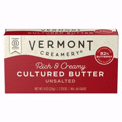 Picture of Vermont Creamery Butter Cultured Unsalted 82% 12/8 oz