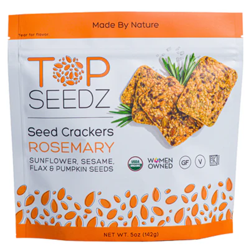 Picture of TOP SEEDZ ROSEMARY CRACKERS POUCH 12/5OZ