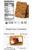 Picture of TOP SEEDZ ROSEMARY CRACKERS POUCH 12/5OZ