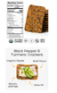 Picture of TOP SEEDZ BLK PEPPER & TURMERIC CRACKER POUCH 12/5OZ