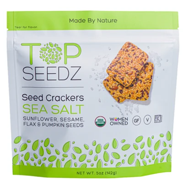 Picture of TOP SEEDZ SEA SALT CRACKERS POUCH 12/5OZ