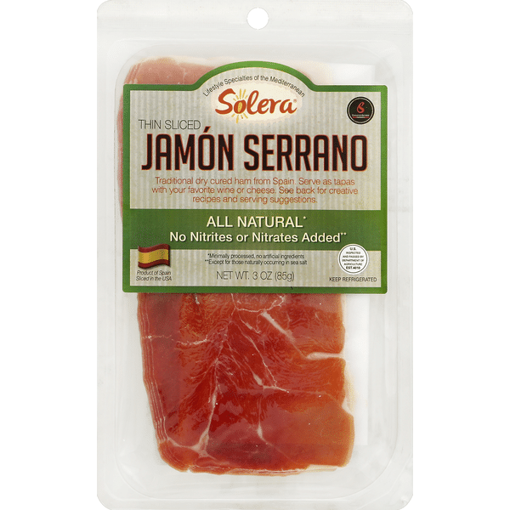 Picture of Jamon Serrano Ham Solera Slices 12/3 oz