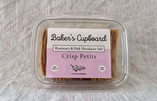Picture of BAKER'S CUPBOARD ROSEMARY & PINK SALT CRISP PETITS 10/4.5OZ