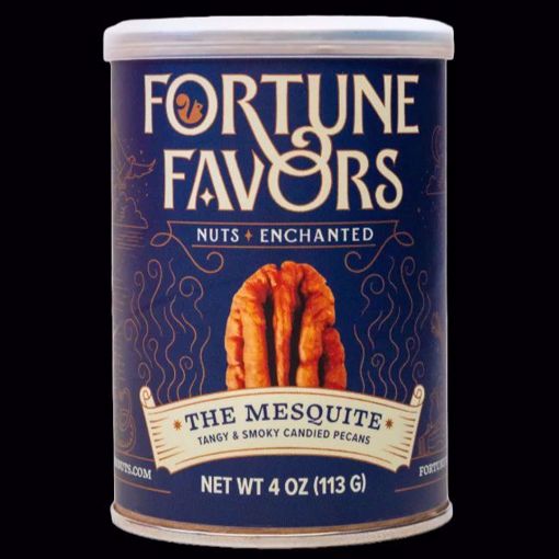 Picture of FORTUNE FAVORS NUTS THE MESQUITE - BARBECUE-SPICED CANDIED PECANS 12/4OZ