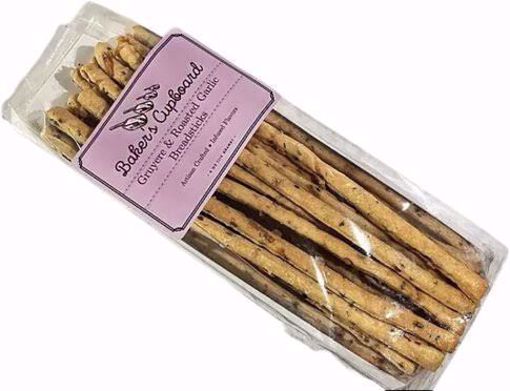 Picture of BAKER'S CUPBOARD GRUYERE & RSTD GARLIC BREADSTICKS 12/4OZ